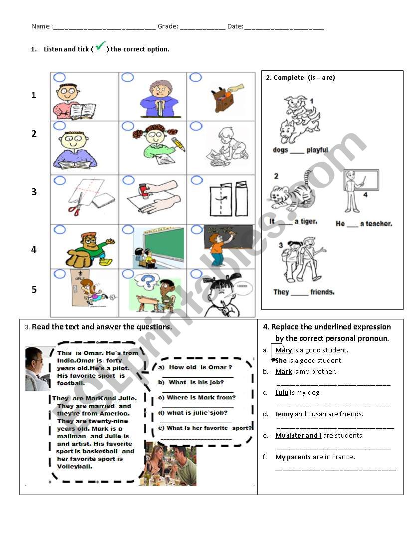 review  test worksheet