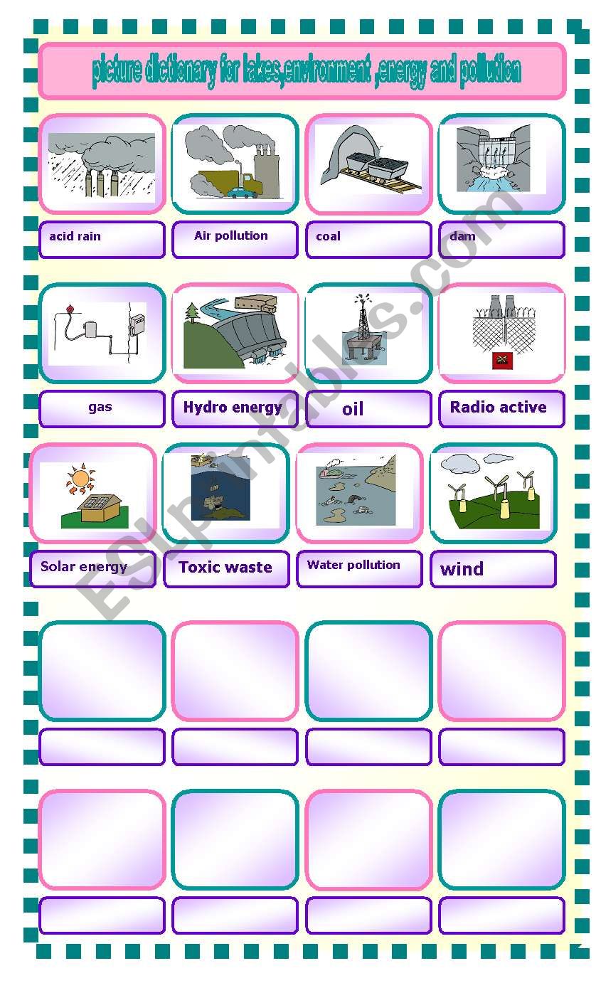 picture dictionary for environment and energy