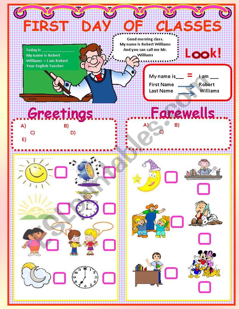 first-day-of-classes-esl-worksheet-by-supergirls
