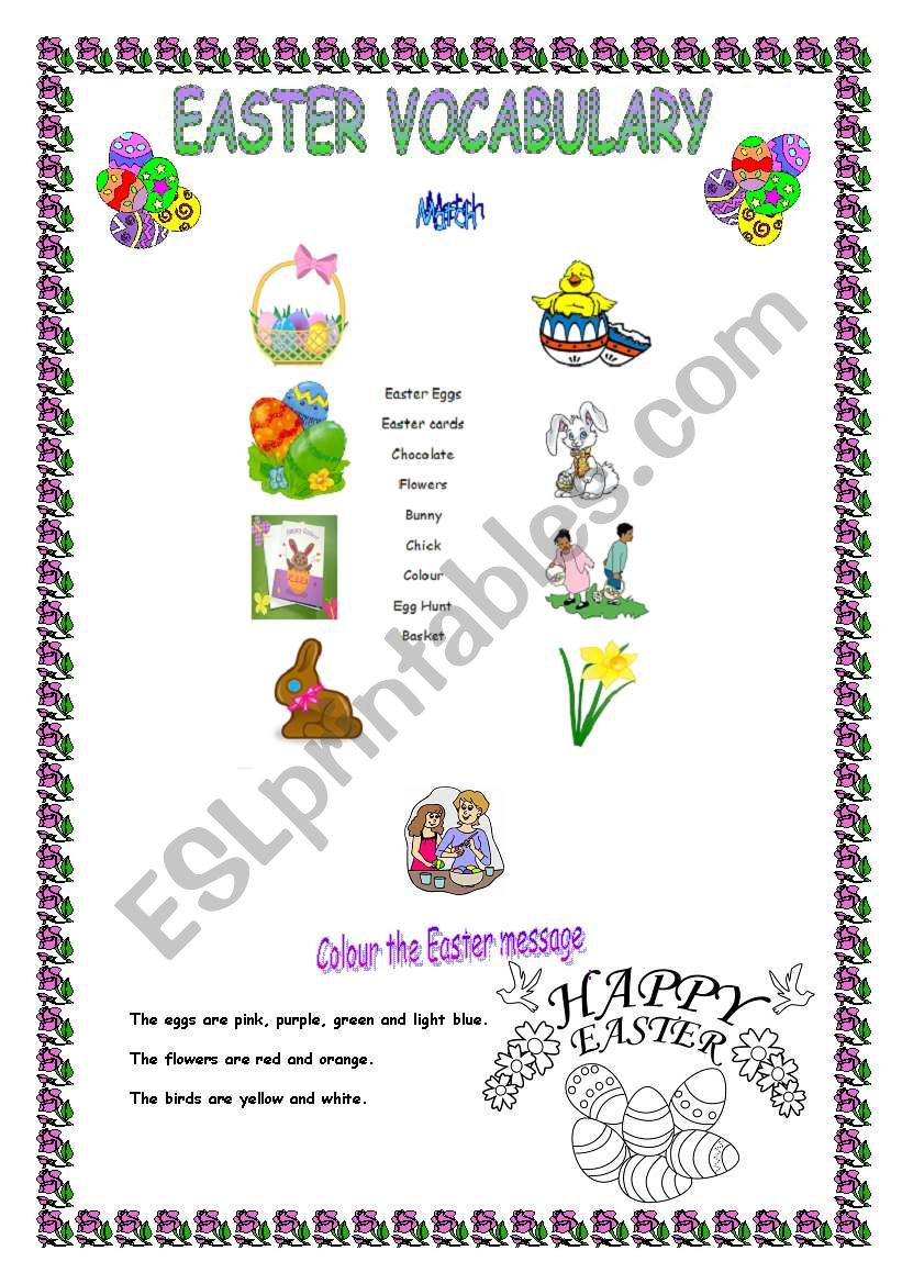 Its Easter time! Easter vocabulary