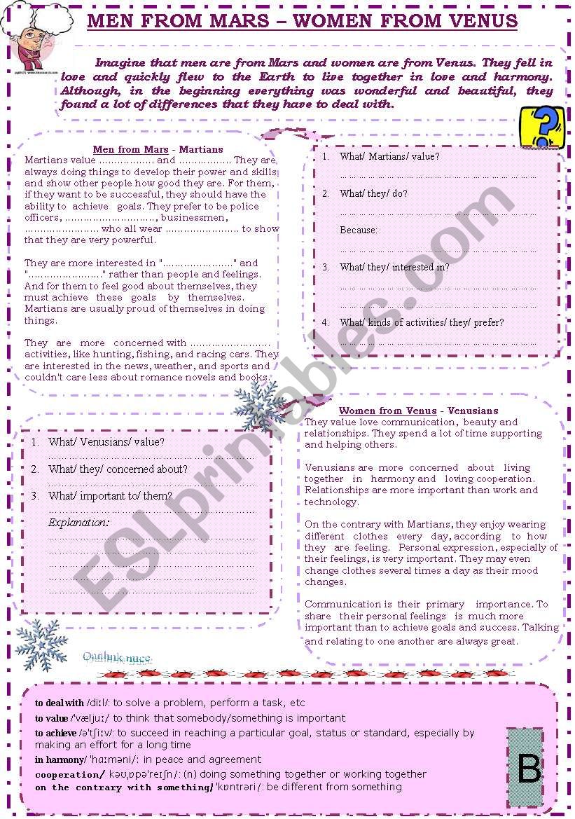 Men-Women Reading for Elementary Ss 