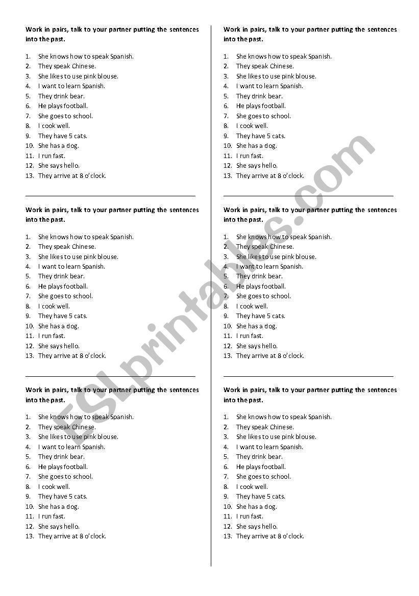 Past Simple Interrogative Form