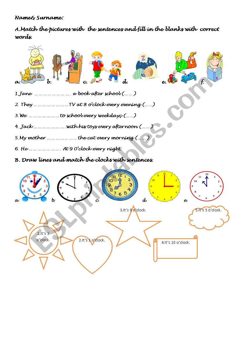 simple present tense worksheet