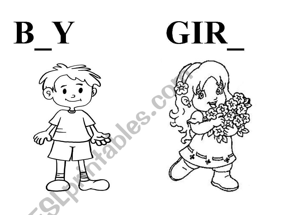 Boy/Girl worksheet