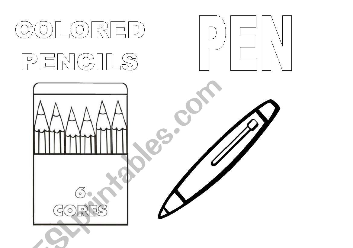 SCHOOL MATERIALS worksheet