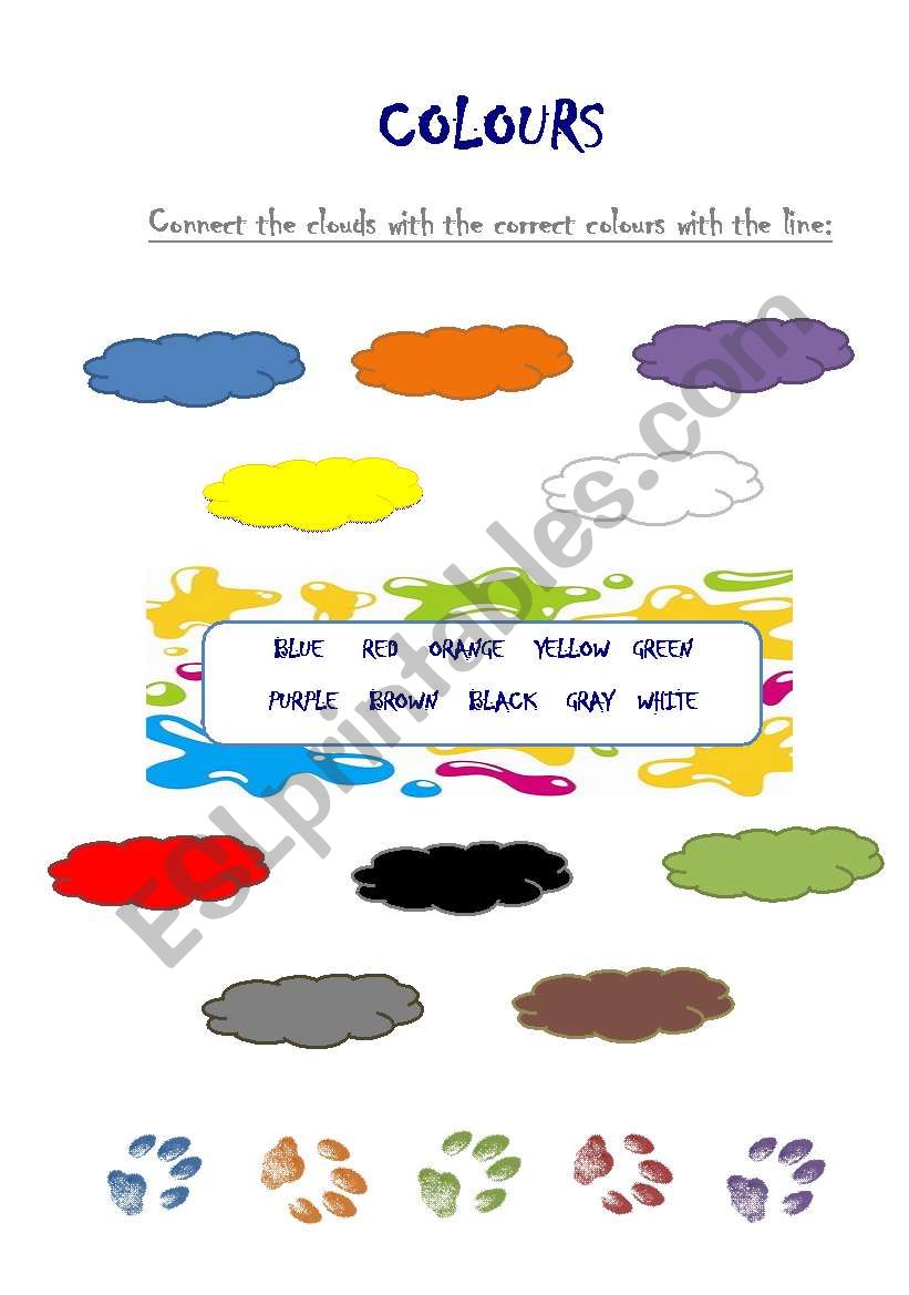 colours worksheet
