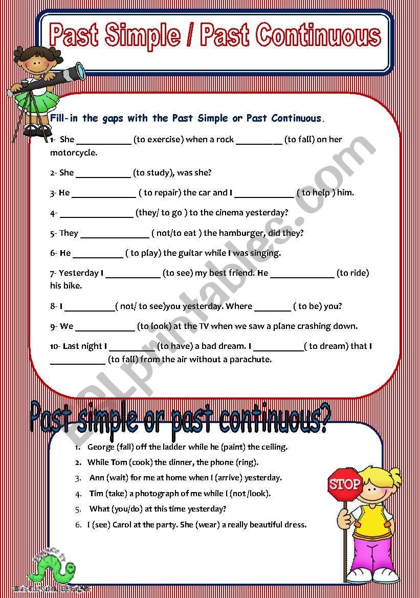 Past simple and past continuous