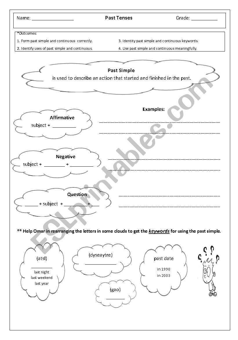 Past Simple + Past Continuous worksheet