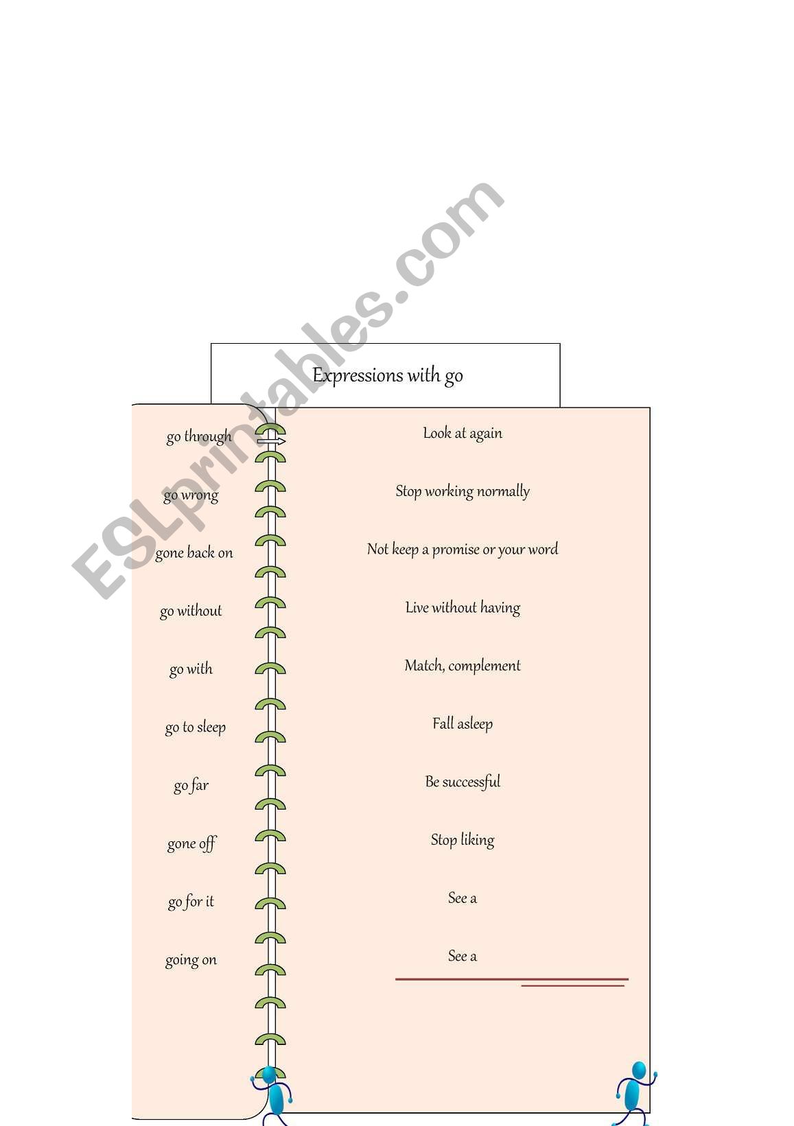 go expressions worksheet