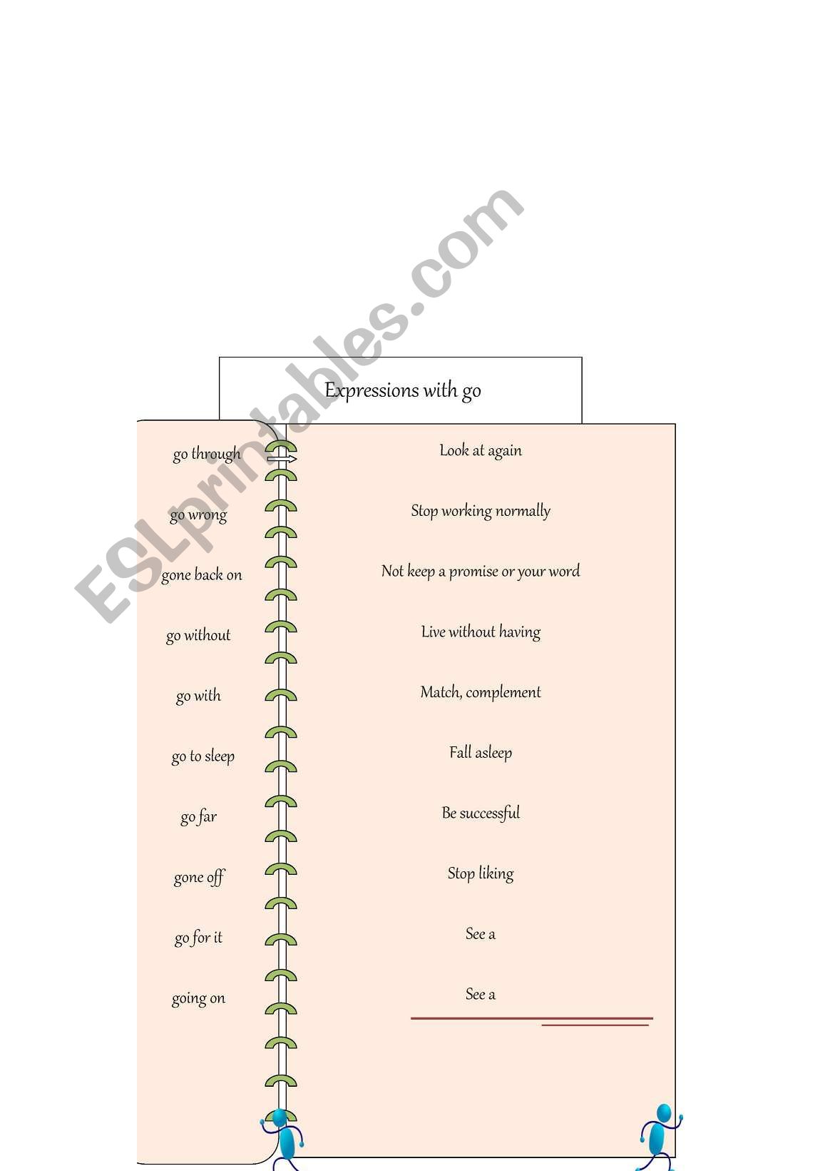 go expressions worksheet