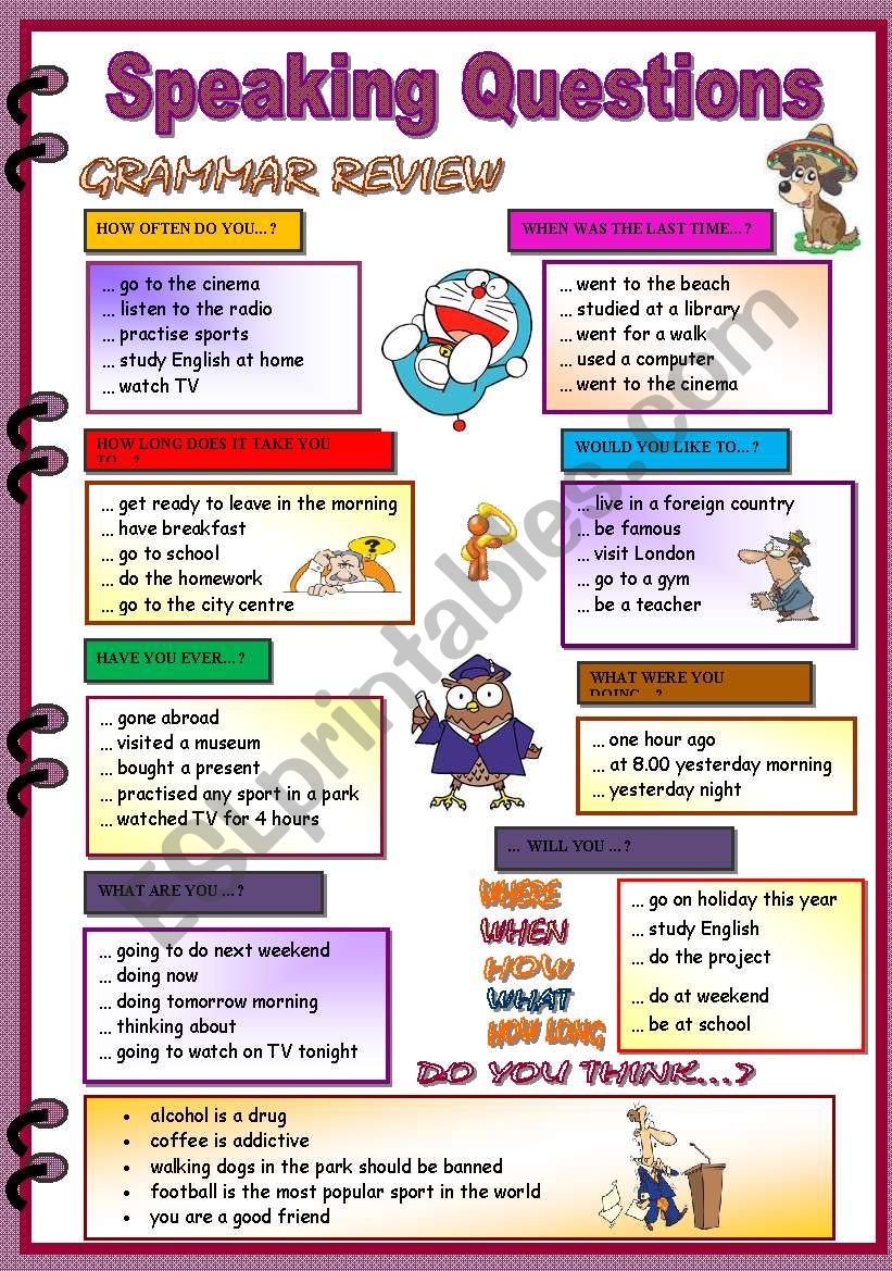 CONVERSATION QUESTIONS worksheet