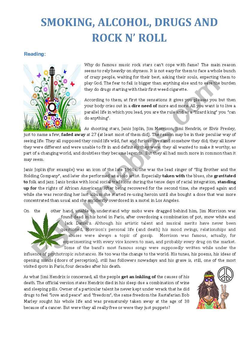 alcohol, drugs and rock nÂ´ roll (part 2)