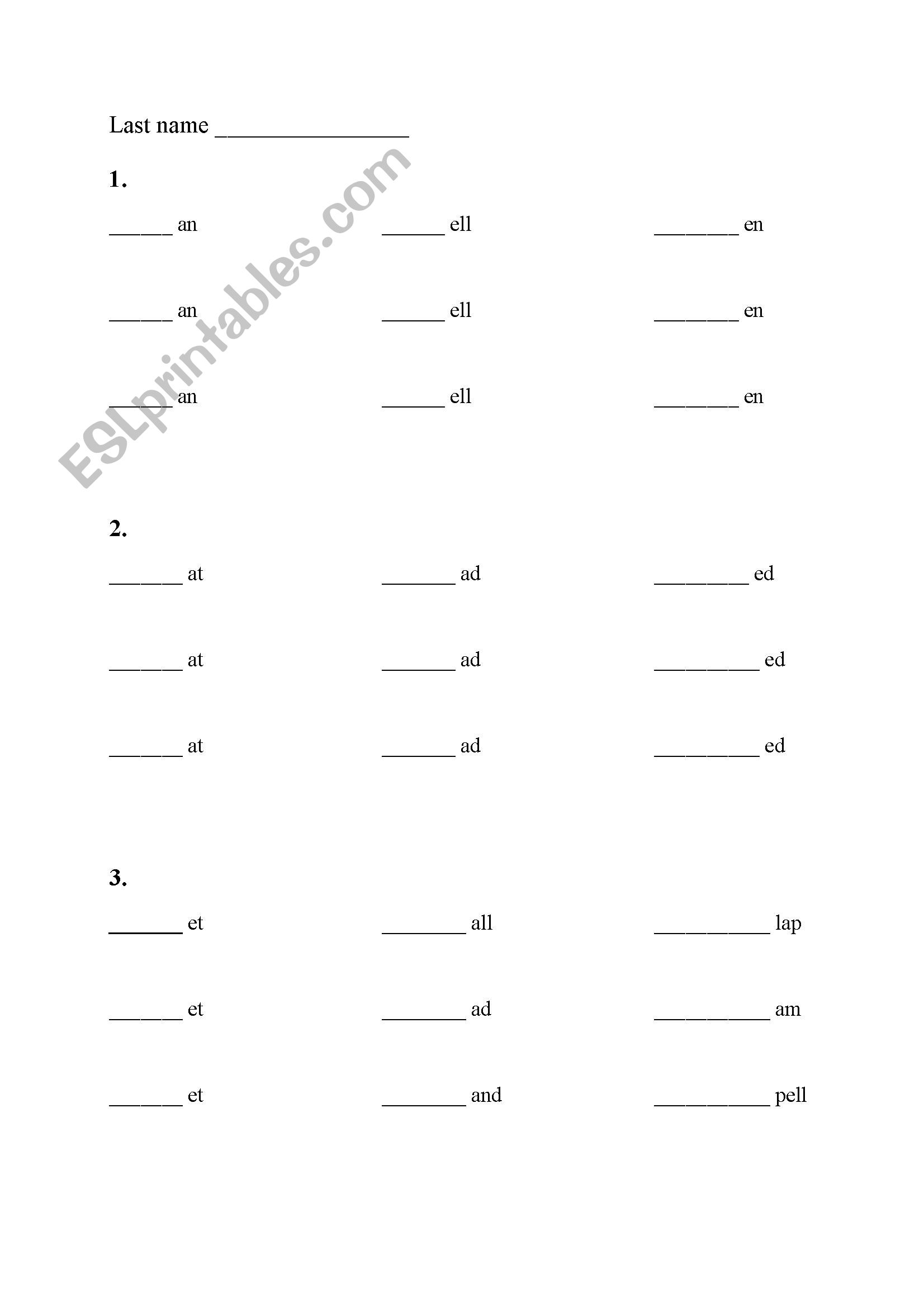 Beginning Letter Sound worksheet