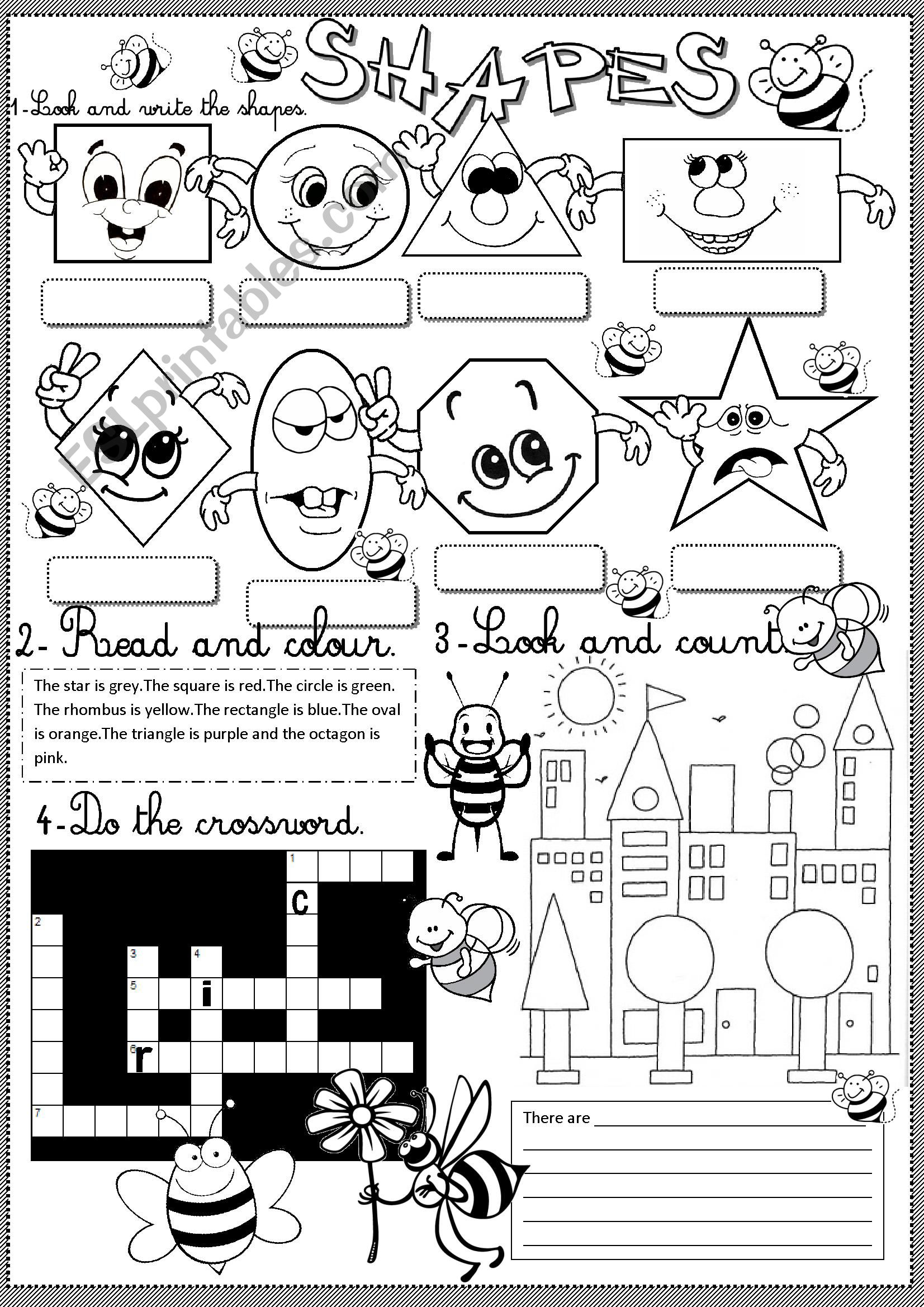 shapes worksheet