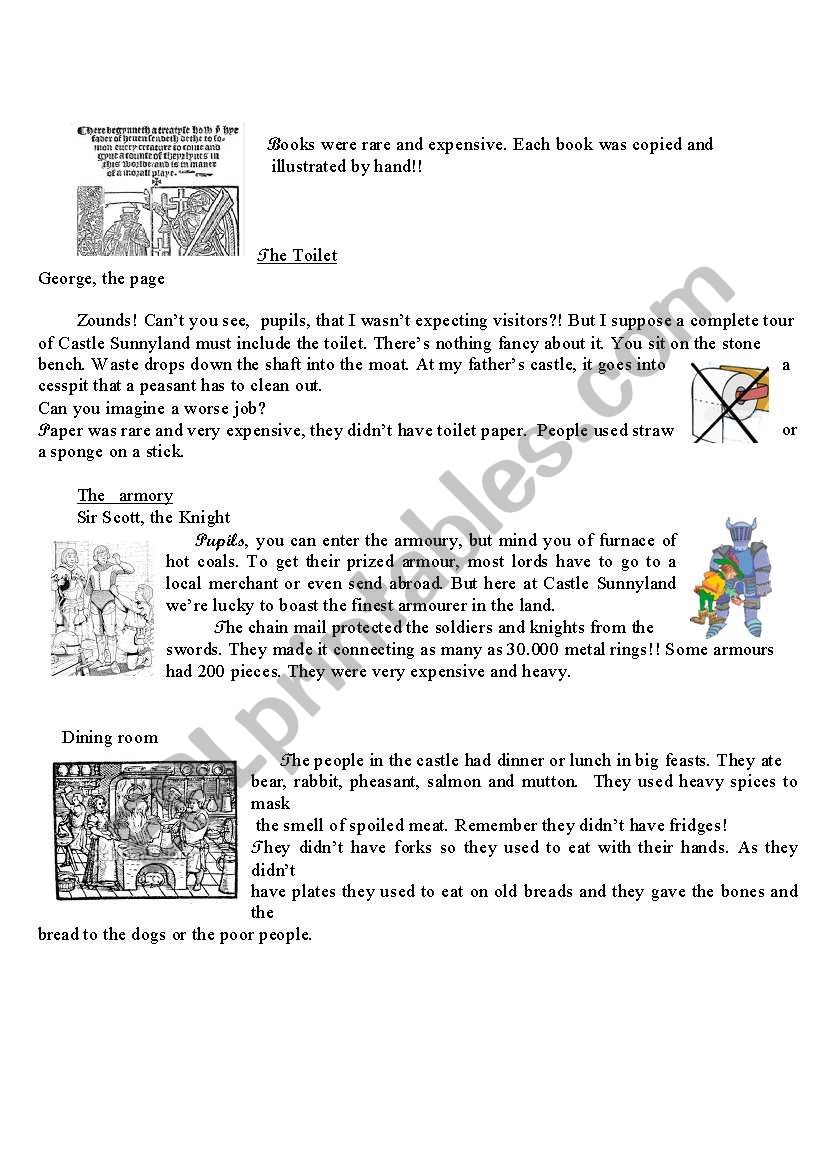 Life in castles 4 worksheet