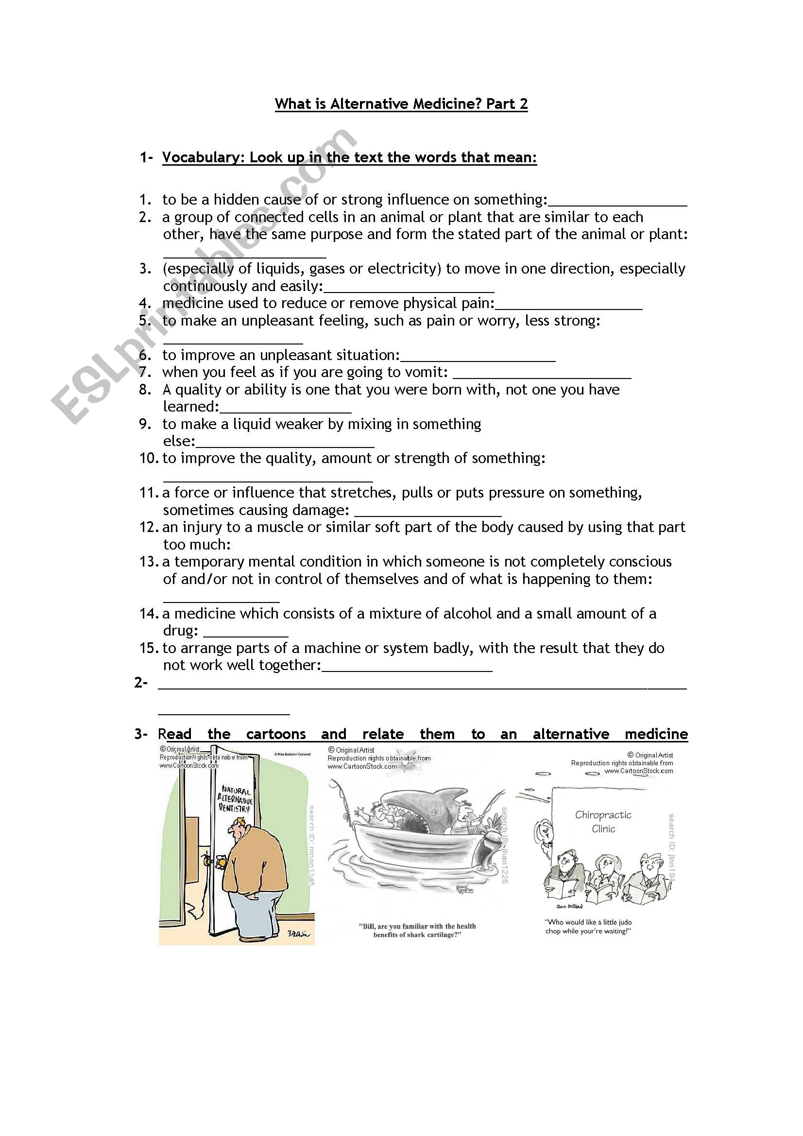 What is alternative medicine? part 2