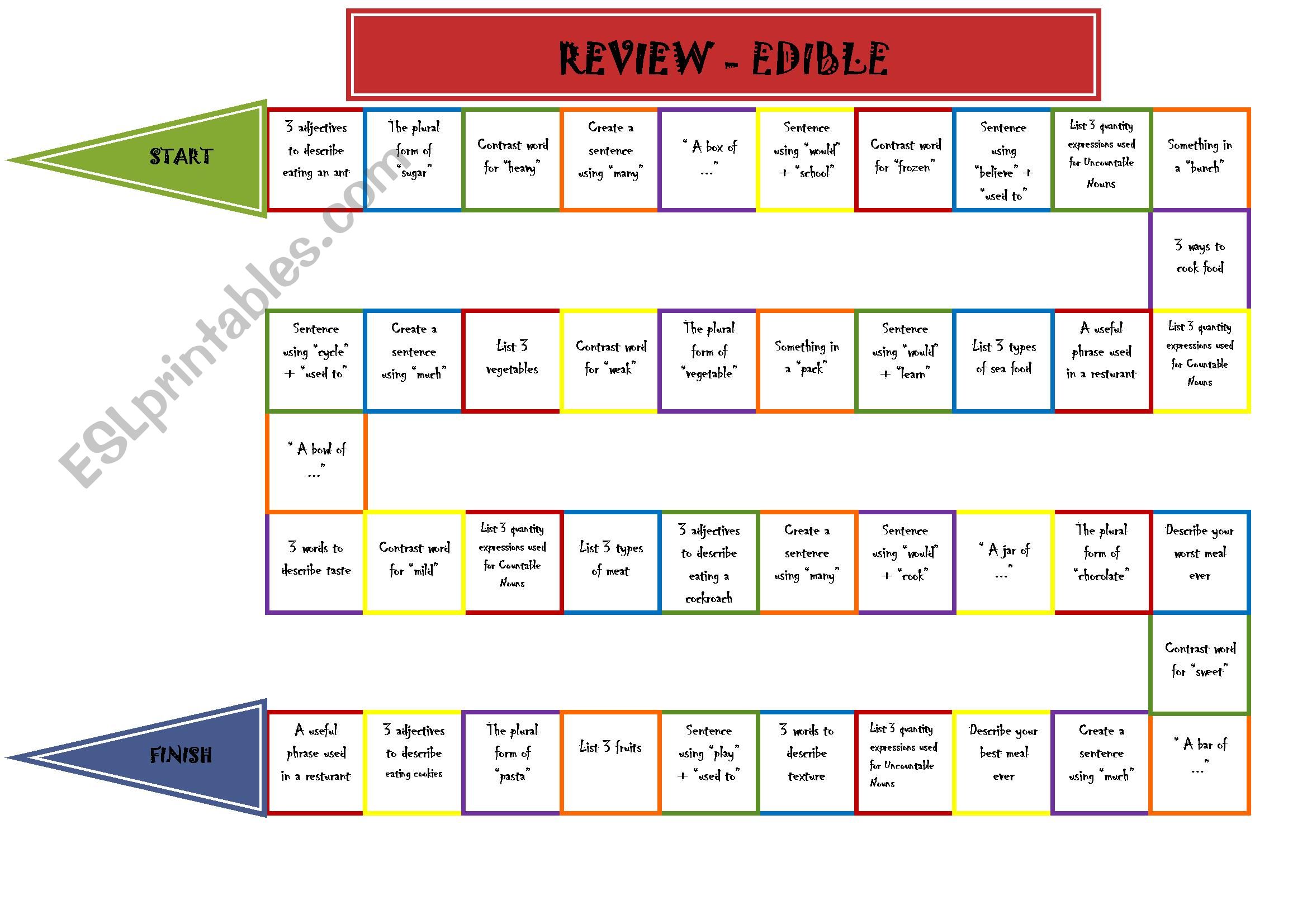 Intermediate - Review Board Game