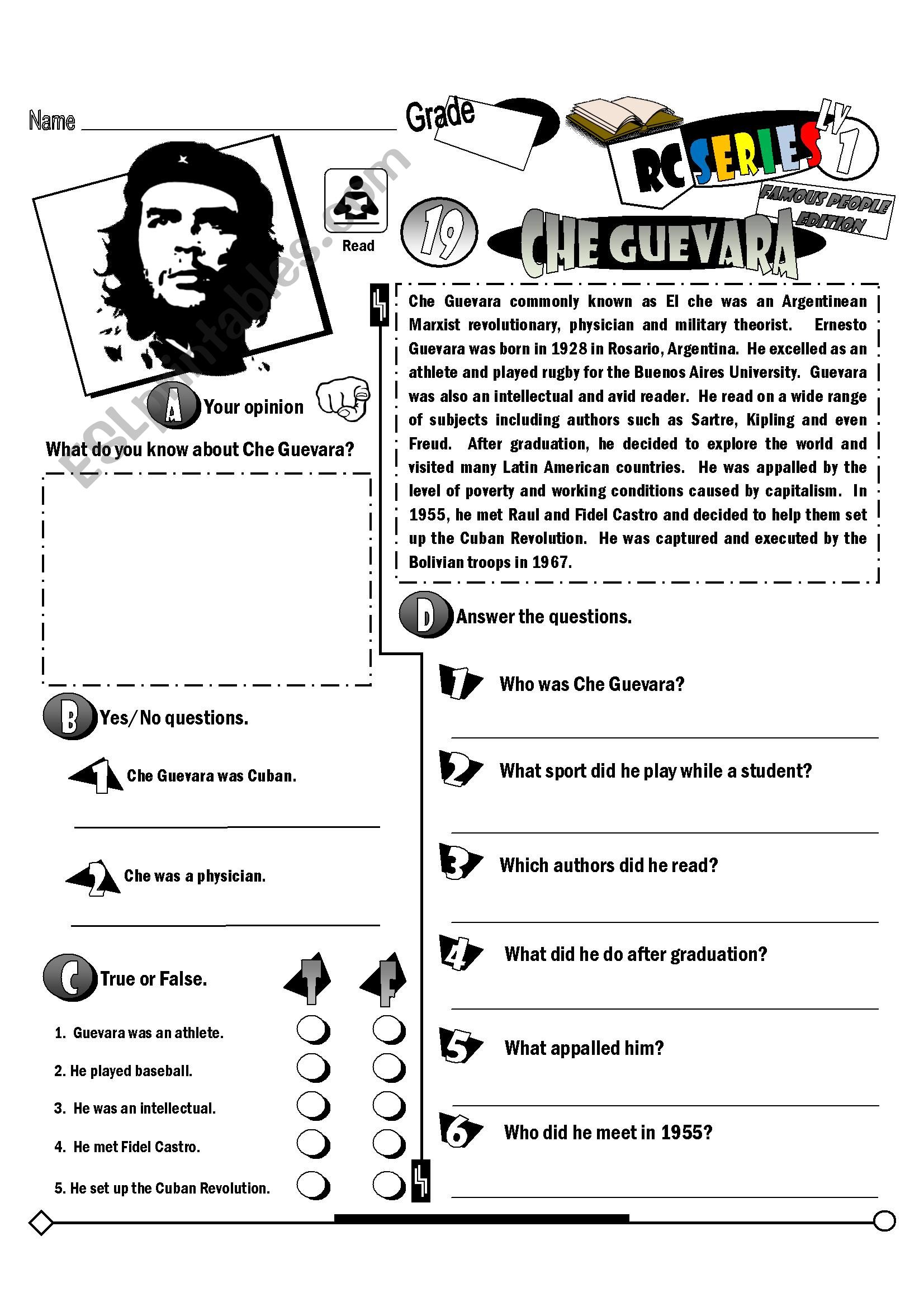 RC Series Famous People Edition_19 Che Guevara (Fully Editable)
