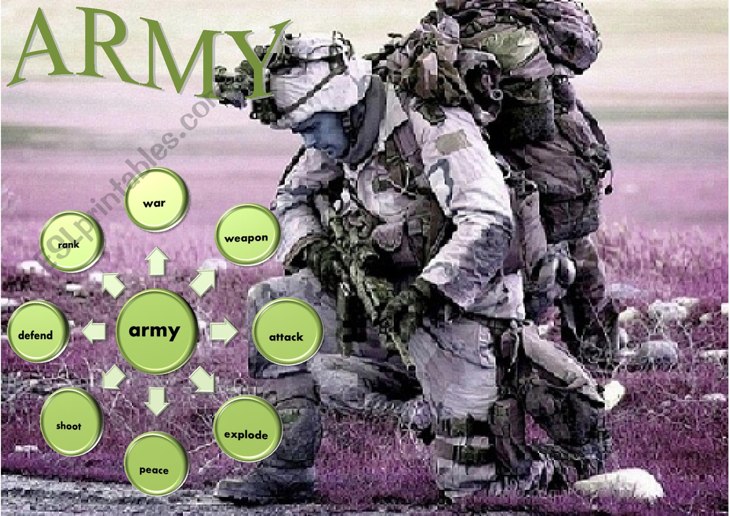 Army 1 worksheet