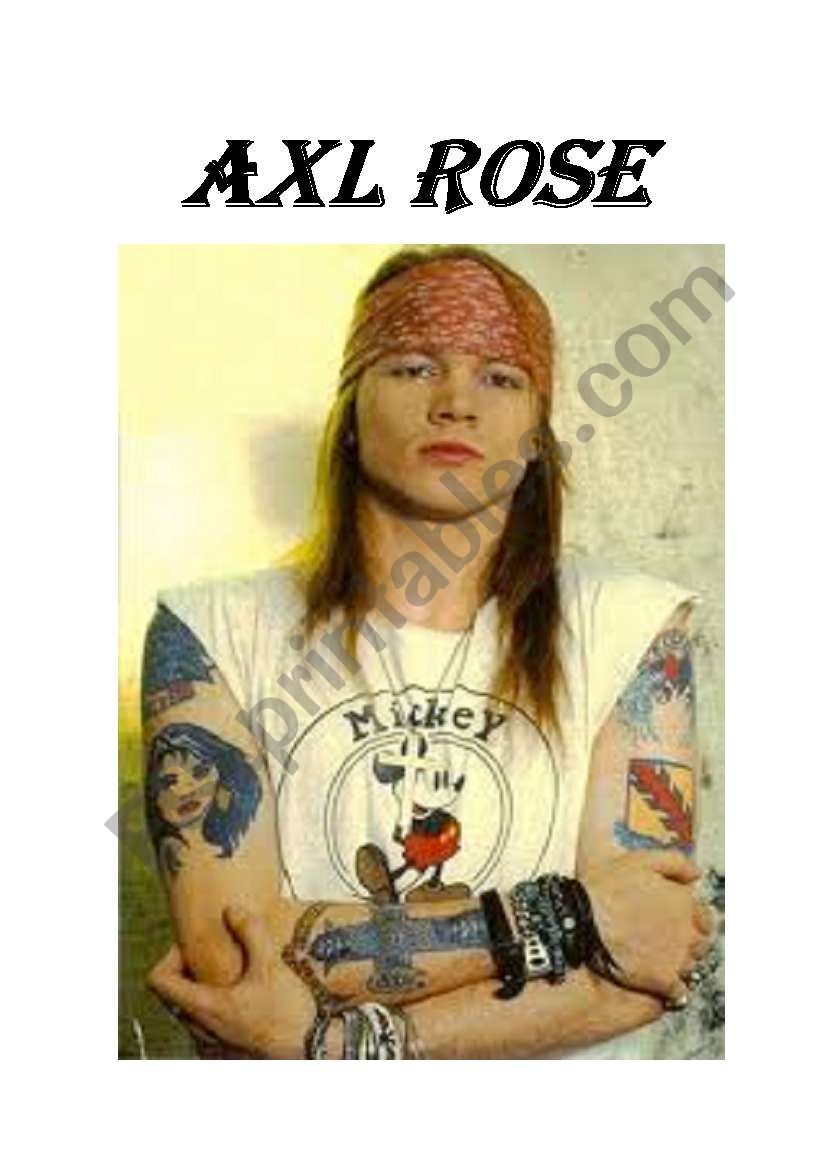 AXL ROSE-FAMOUS PEOPLE FROM THE LAST CENTURY SERIES
