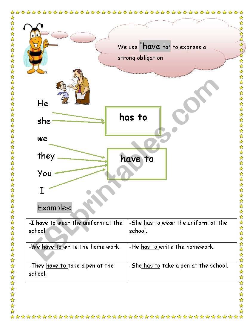 verb to have in the present worksheet