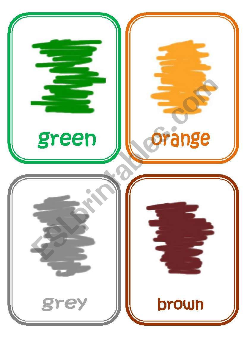 Colours 2 worksheet