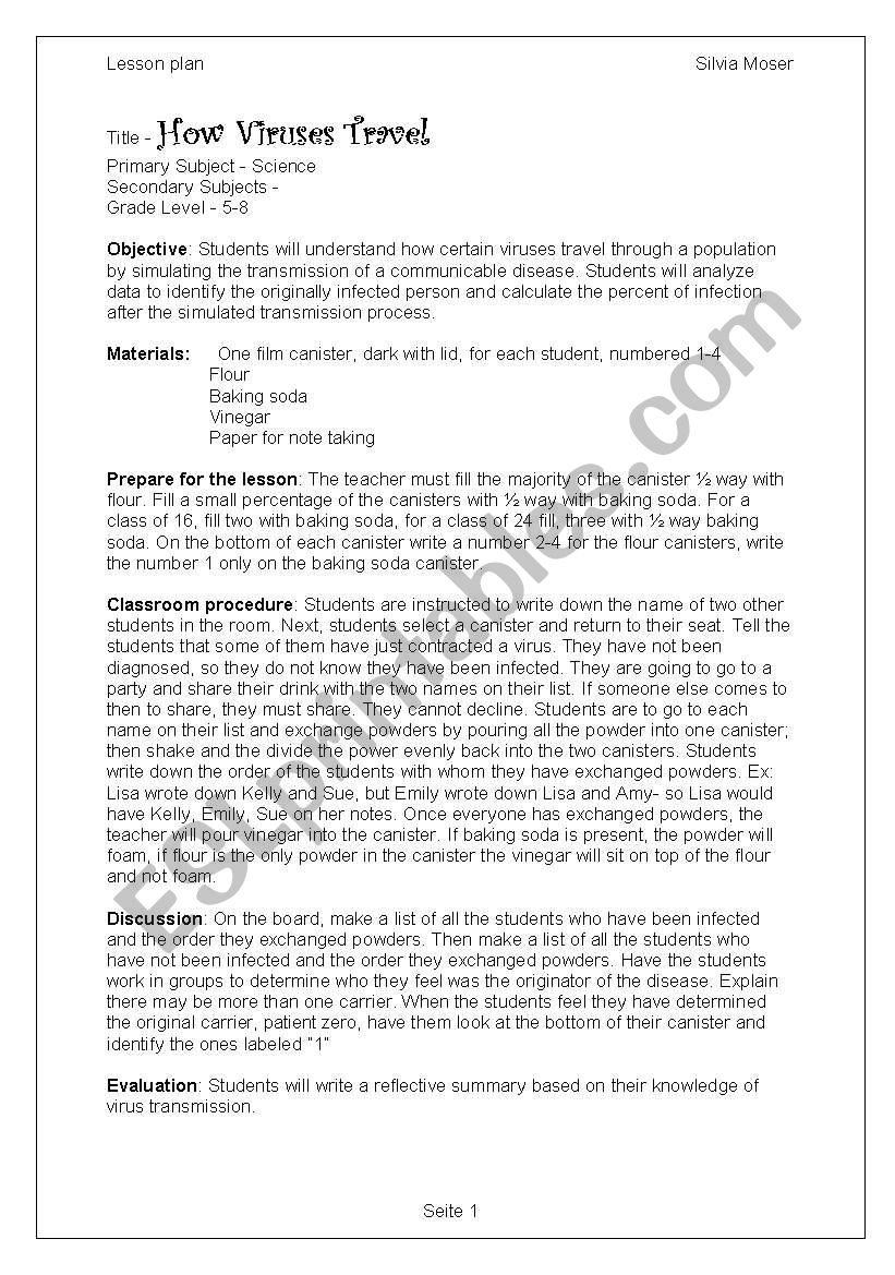 lesson plans worksheet