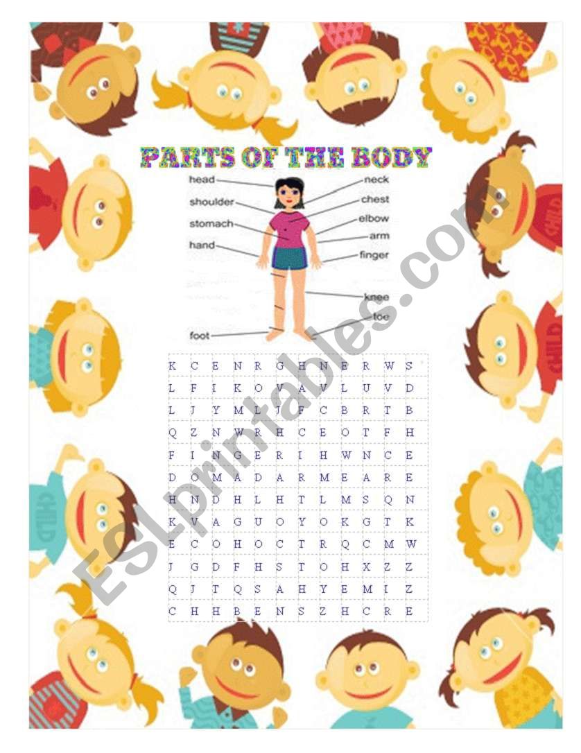 Parts of the Body worksheet