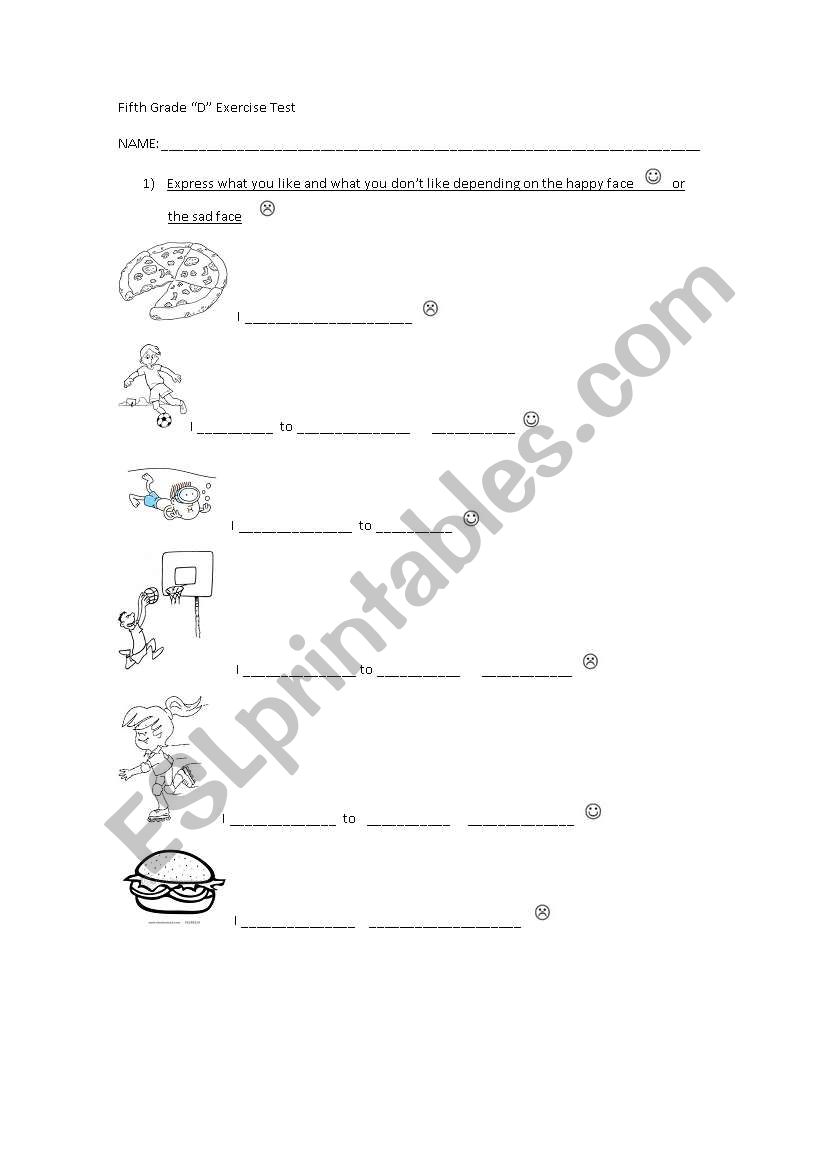 5th grade diagnostic test worksheet