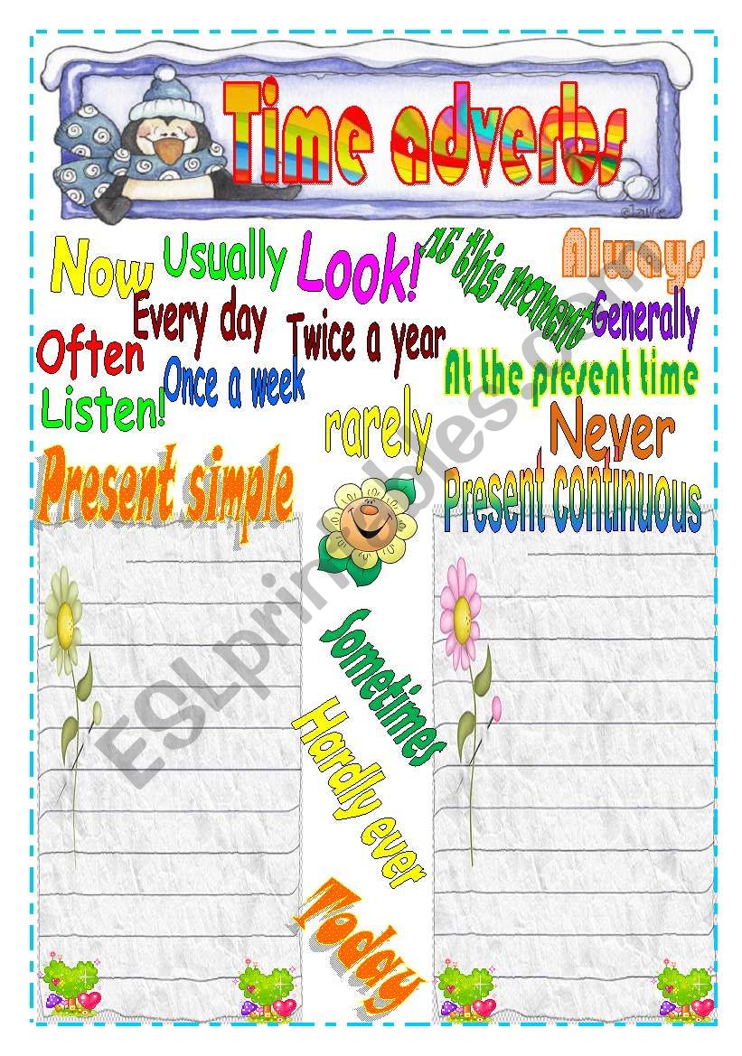 Adverbs Of Time ESL Worksheet By Faiza Amani