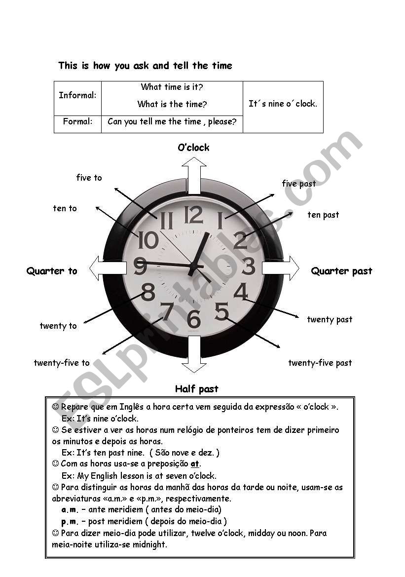 Time worksheet