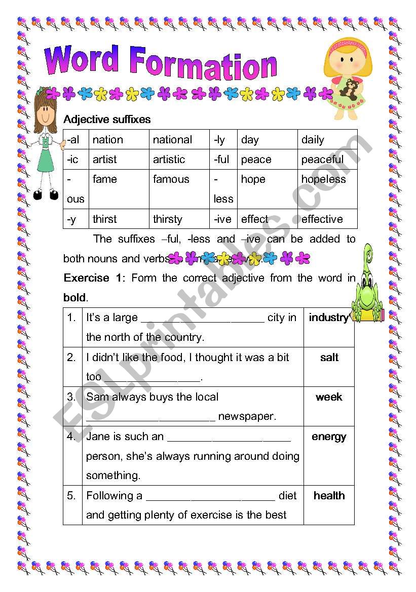 Word Formation worksheet