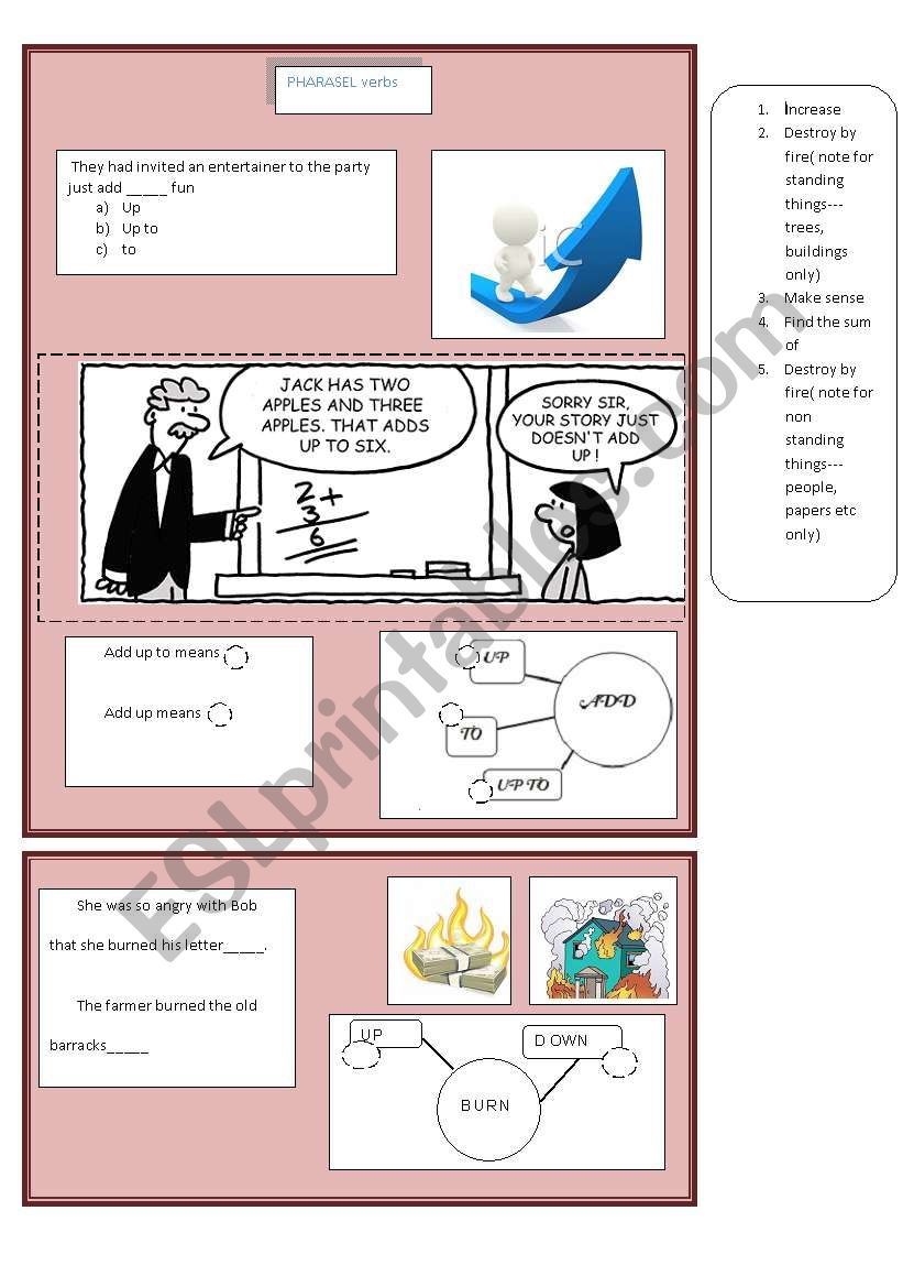 pharasel verbs part 2 worksheet