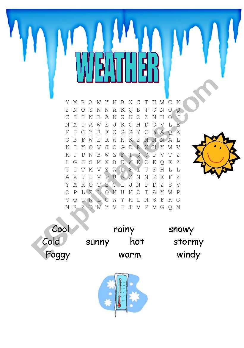 Weather worksheet