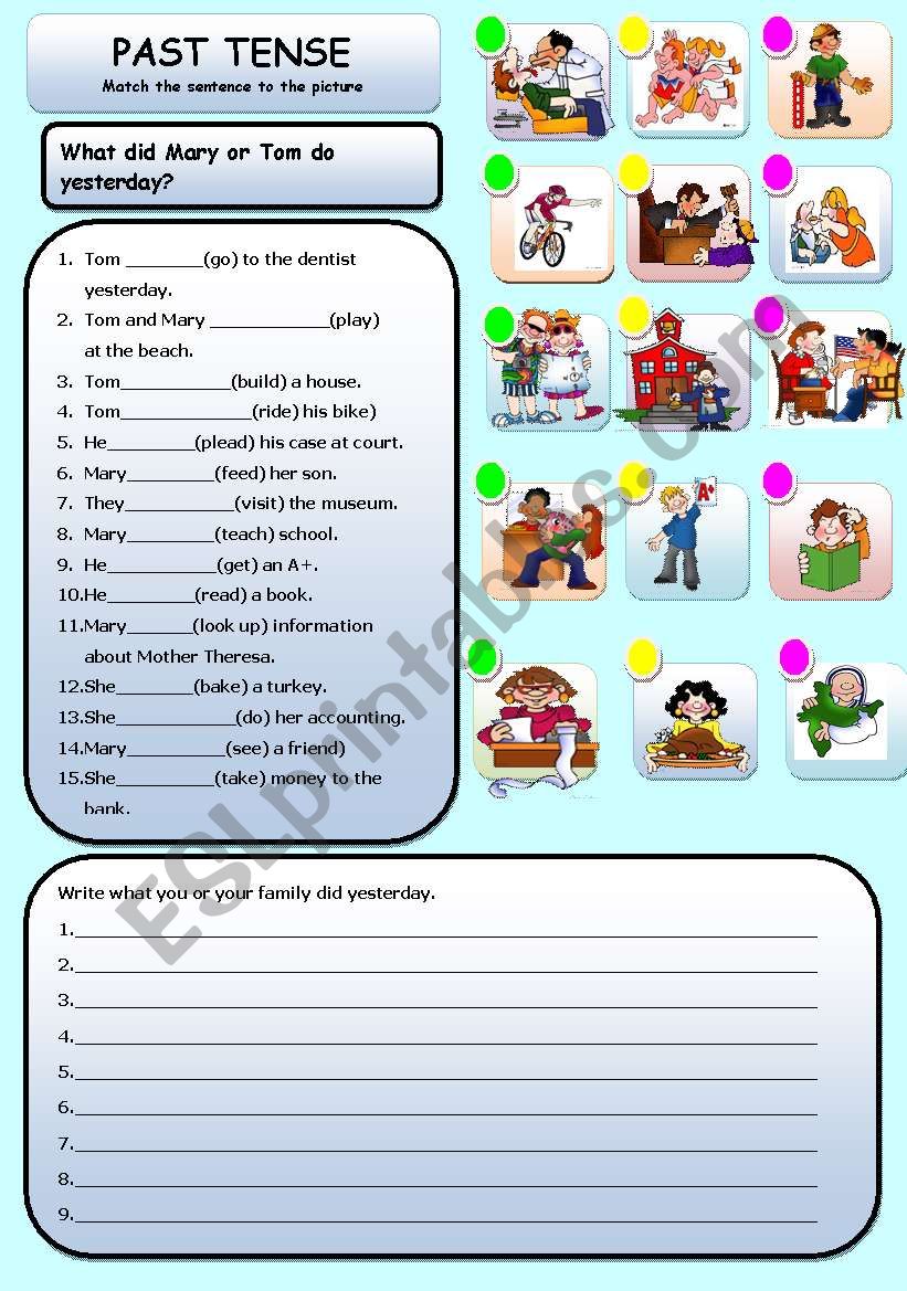  PAST TENSE worksheet