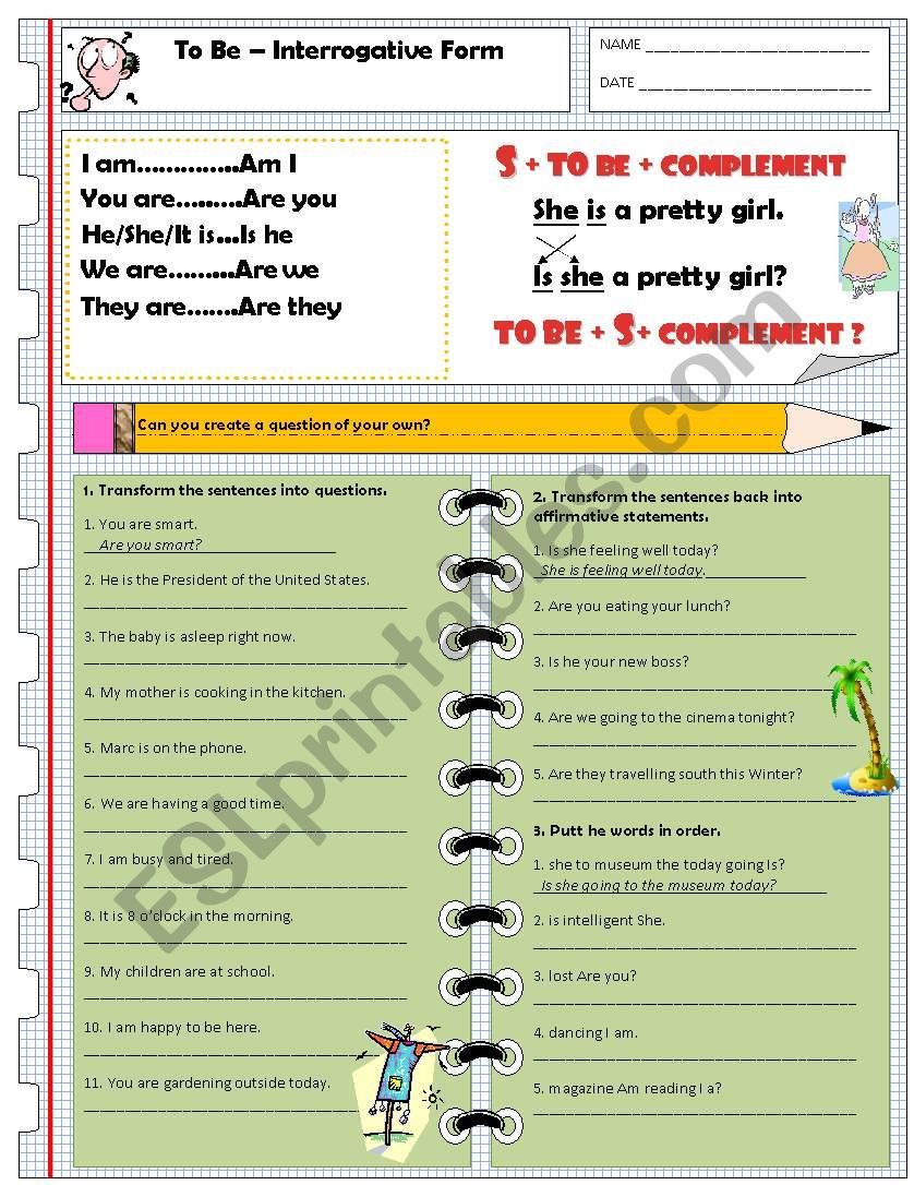 Exercise - To Be - Interrogatrive