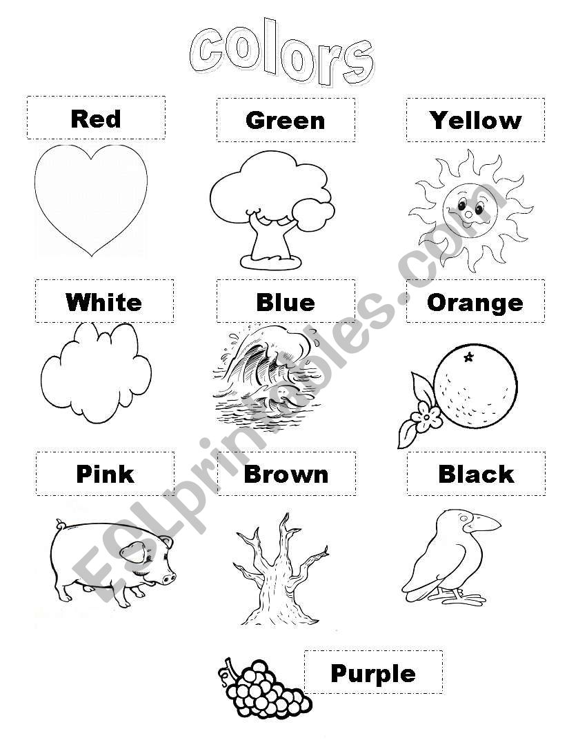 colors worksheet