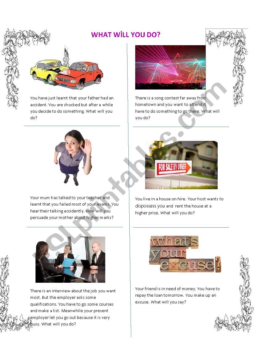 speaking activity about 