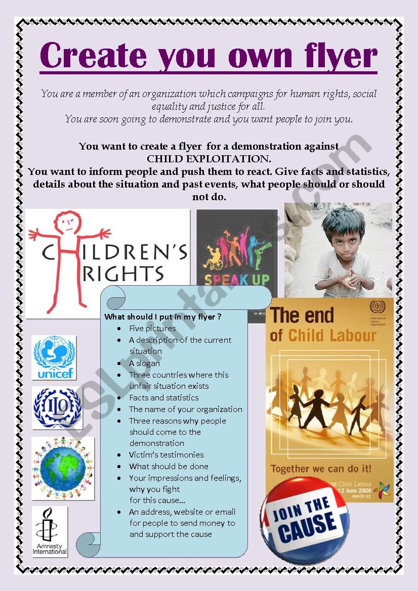 Child Labour - Create your own flyer