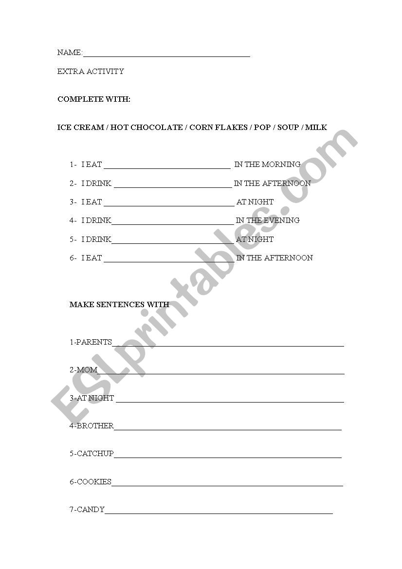 review worksheet