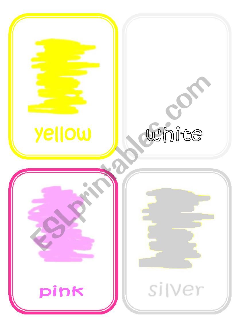 Colours 3 worksheet
