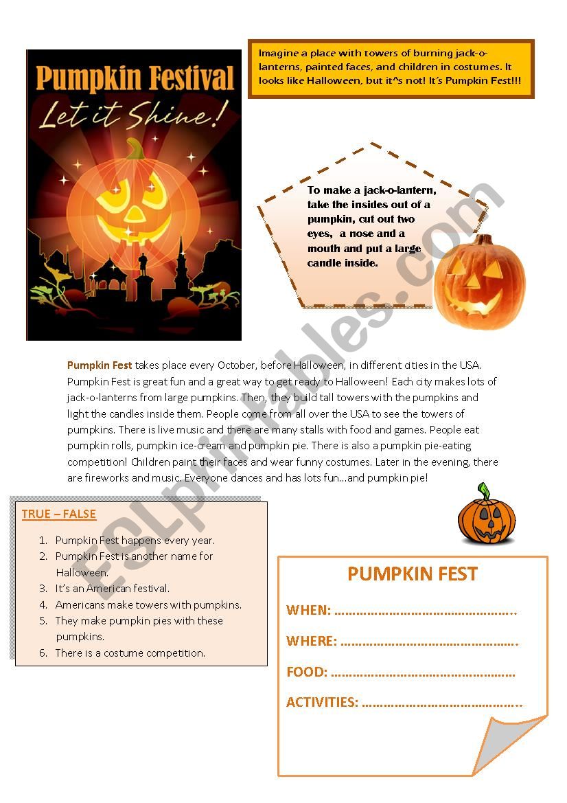 HALLOWEEN worksheet