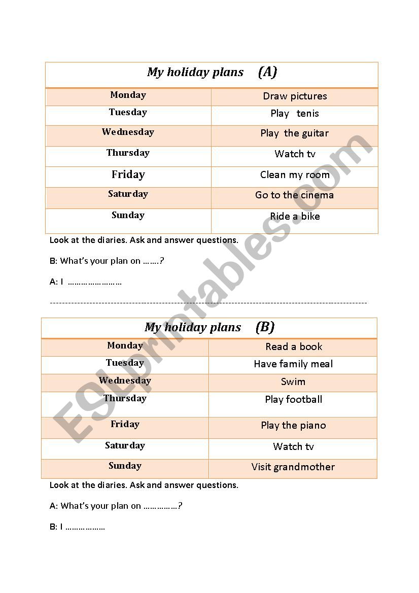  future plans worksheet