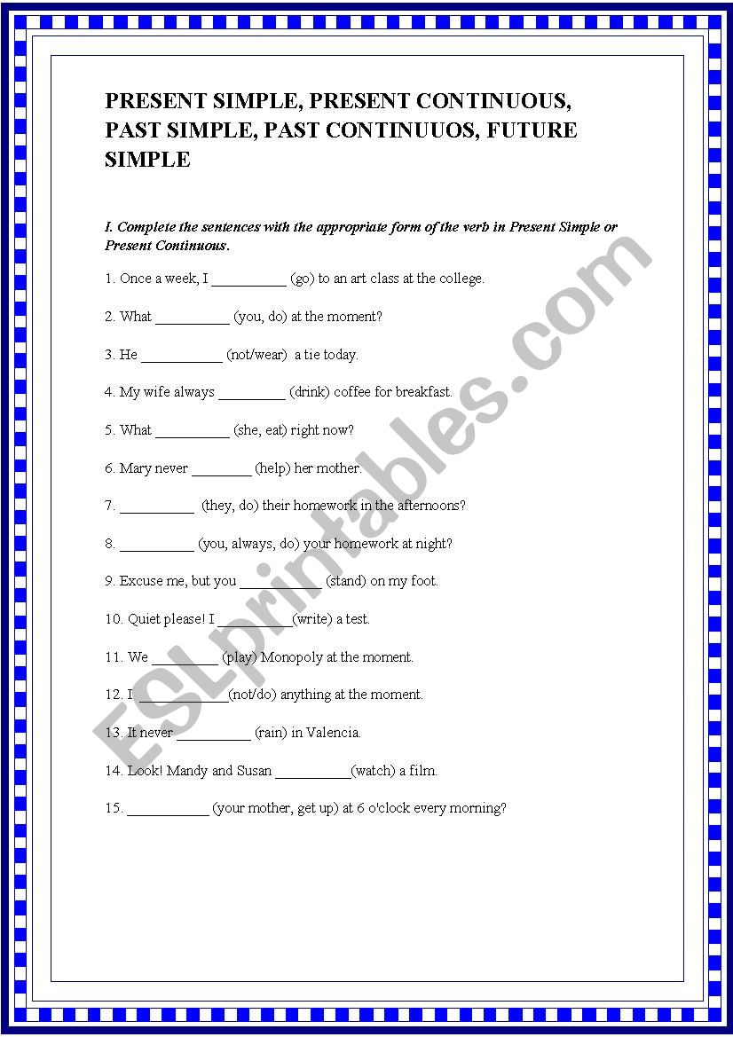 elementary-tenses-practice-esl-worksheet-by-aniaryn