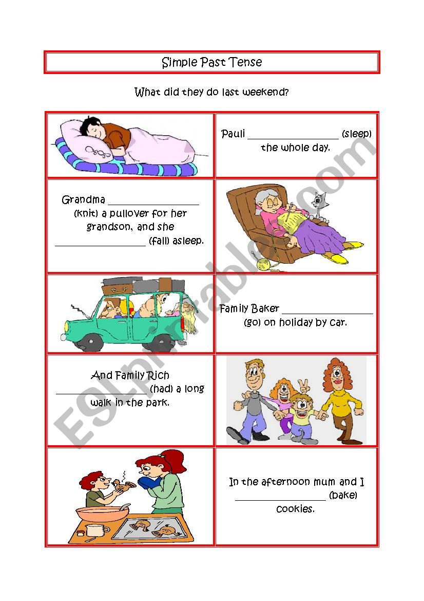 Simple Past Tense worksheet