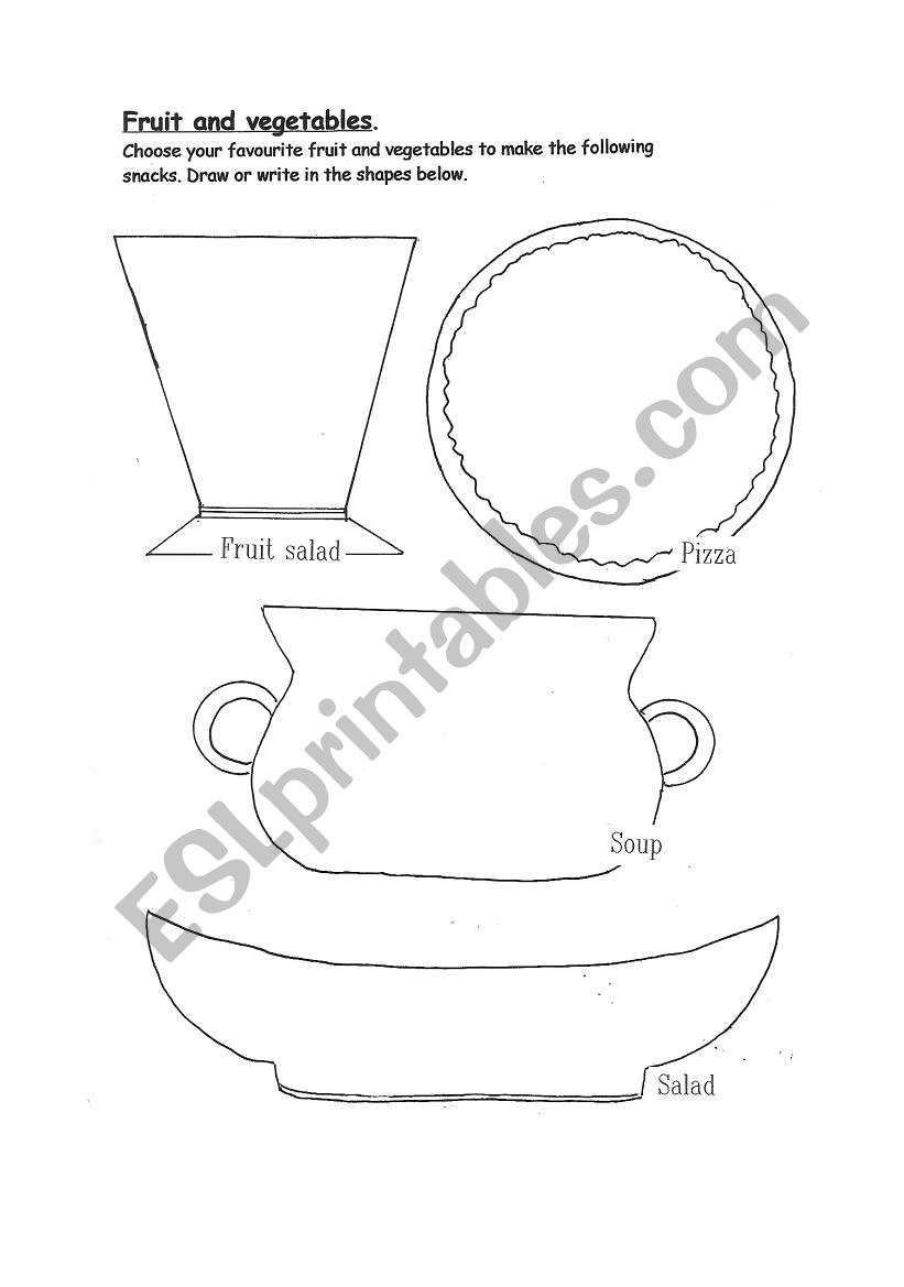 Fruit and Vegetables worksheet