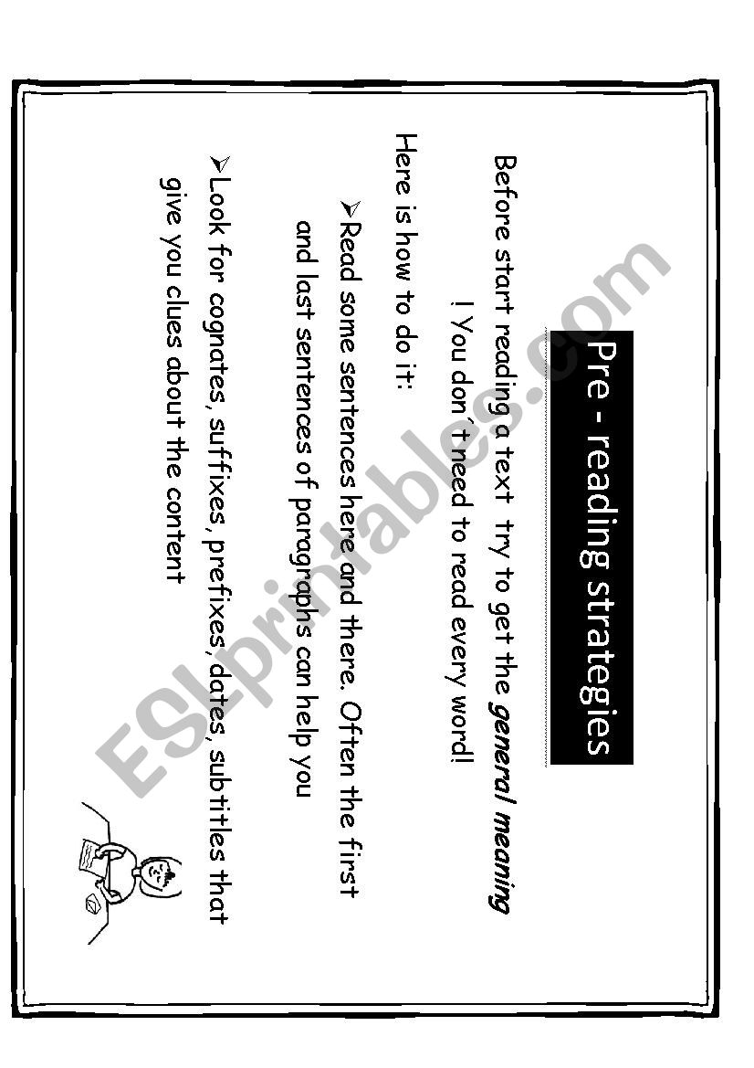 Reading Poster No 1 worksheet