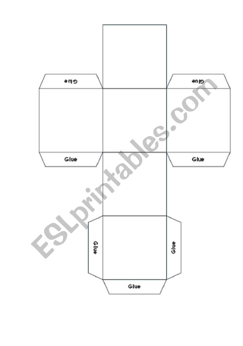 Die tamplate Animals worksheet