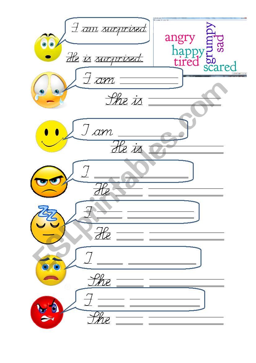 MOODS worksheet