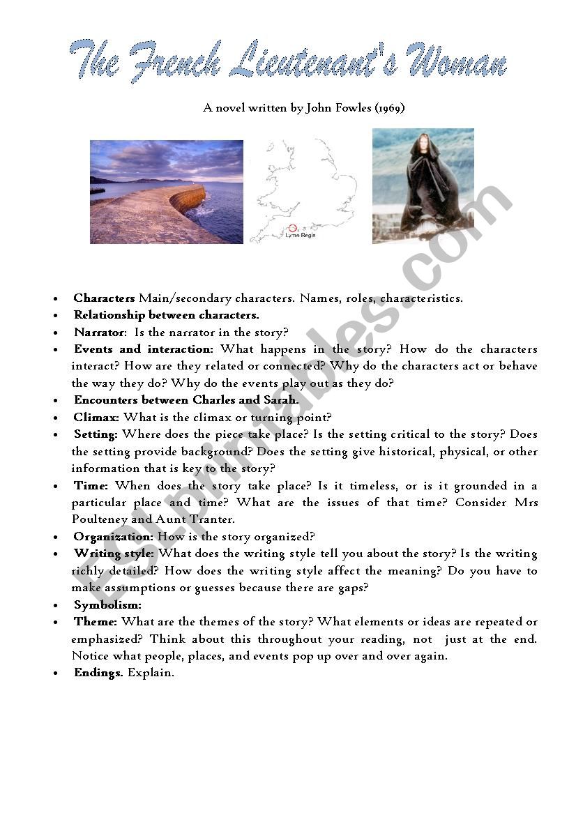 Analysis of the novel The French LieutenantÂ´s Woman